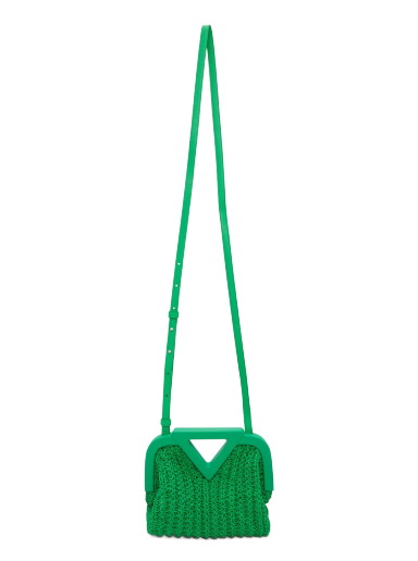 Válltáskák Bottega Veneta Crochet Small Point Bag Zöld | 658654 V0T21