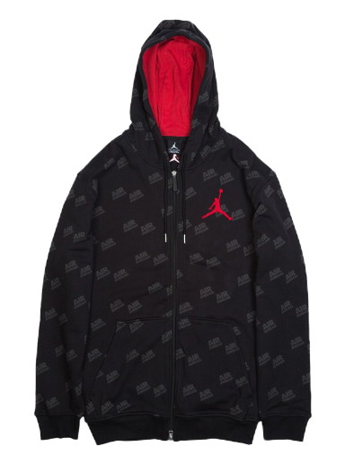 Sweatshirt Jordan Zip-Up Hoodie Jacket Black Fekete | 258506-010