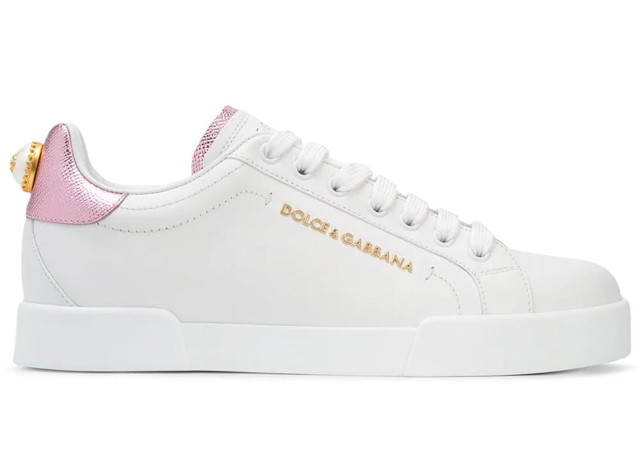 Sneakerek és cipők Dolce & Gabbana Portofino White Metallic Pink Pearl W Fehér | CK1602AN29887587