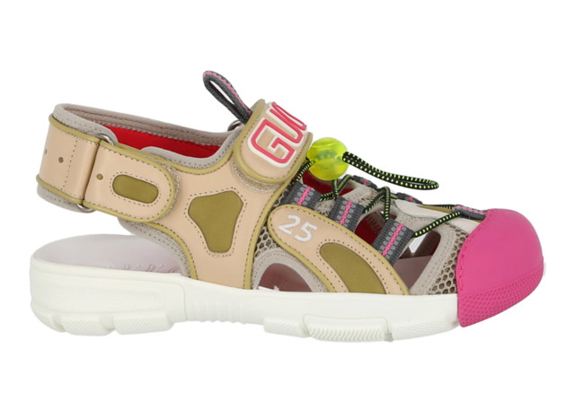 Sneakerek és cipők Gucci Tinsel Sport Sandals Crystal Beige (Women's) Többszínű | 570440 98D30 8510