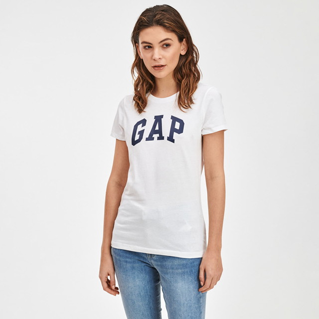 Póló GAP Logo Tees 2Pack Navy Stripe Fehér | 586342-00