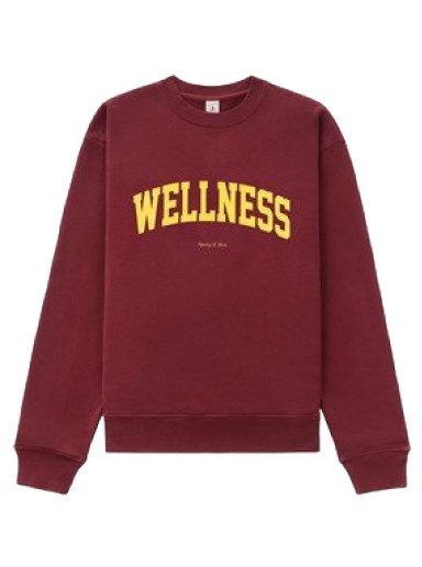 Sweatshirt Sporty & Rich Wellness Ivy Crewneck Burgundia | CR643ME