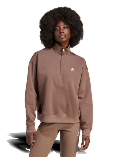 Sweatshirt adidas Originals Essentials 1/2 Zip Top Barna | IR5938
