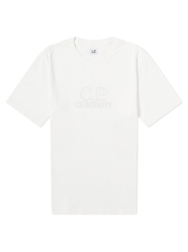 Póló C.P. Company Embossed Logo T-Shirt Fehér | 15CMTS119A-005100W-103