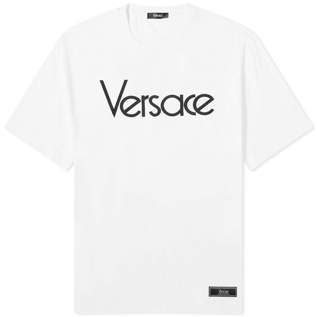 Póló Versace Men's Tribute Embroidered Tee White Fehér | 1012545-1A09028-1W000