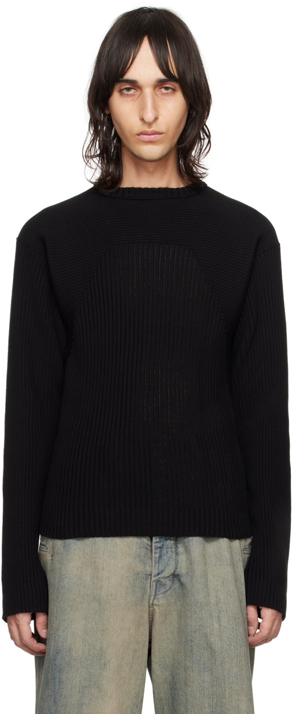 Pulóver Rick Owens Biker Sweater Fekete | RU01D3664 KEC