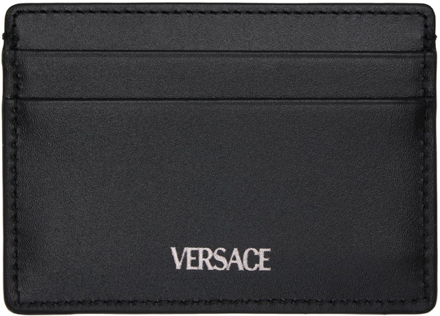 Pénztárca Versace Black Barocco Card Fekete | 1012892_1A09321