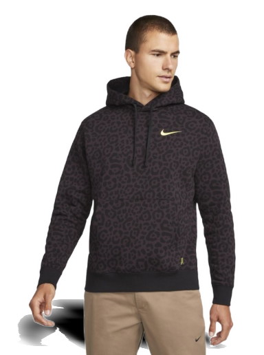 Sweatshirt Nike Brazil Club Fleece Graphic Pullover Hoodie Barna | DQ8612-659
