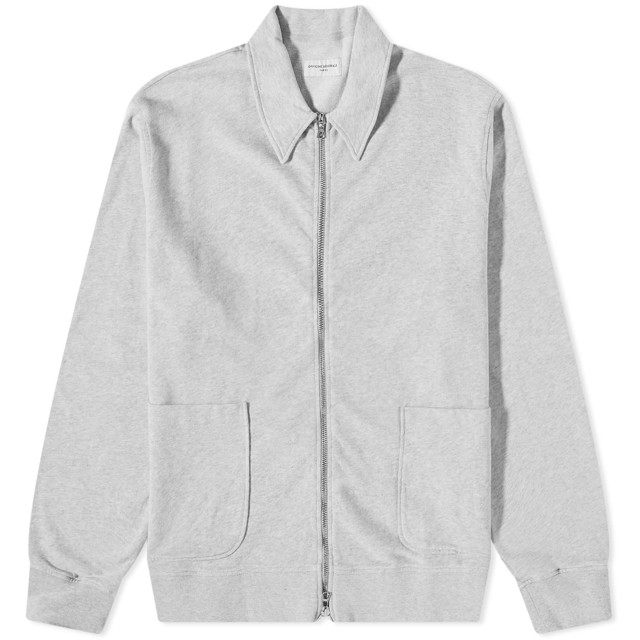 Sweatshirt Officine Générale Esborn Zip Through Sweat "Heather Grey" Szürke | W23MSWT250PRE-GRY