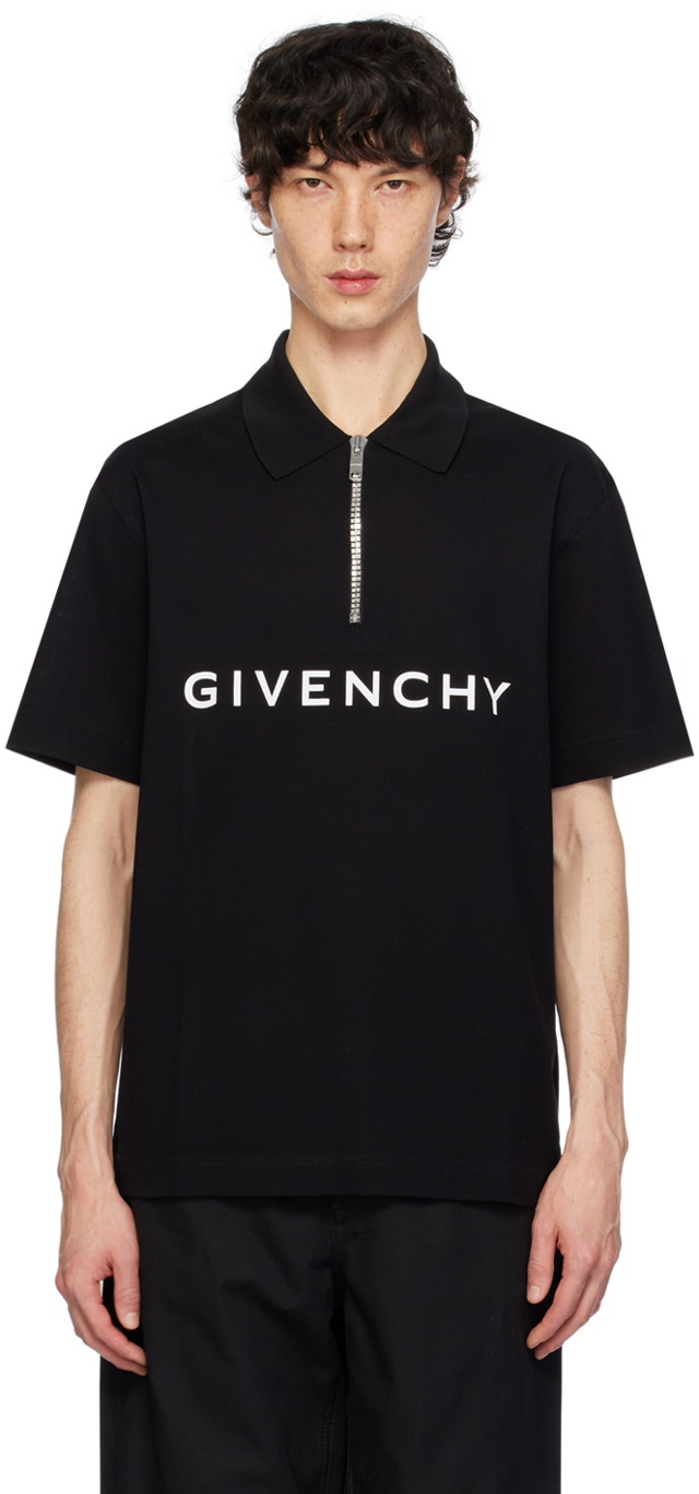 Pólóingek Givenchy Archetype Polo Tee Fekete | BM71D13YFP001