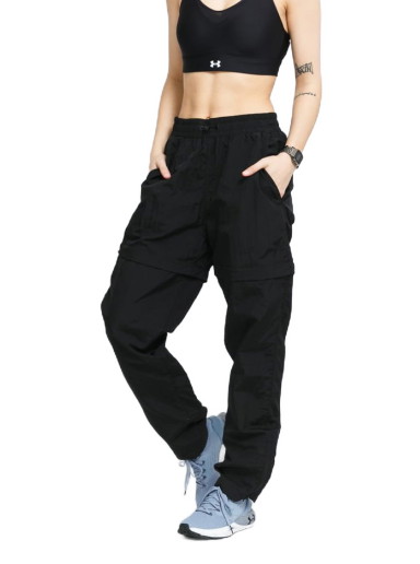 Nadrág Urban Classics Shiny Crinkle Nylon Zip Pants Fekete | TB4079 black