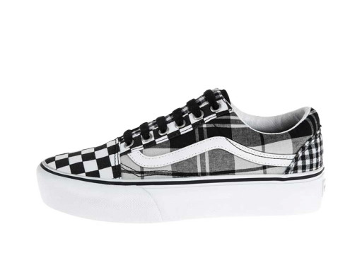 Sneakerek és cipők Vans Old Skool Platform Plaid Checkerboard W Fekete | VN0A3B3UVYD