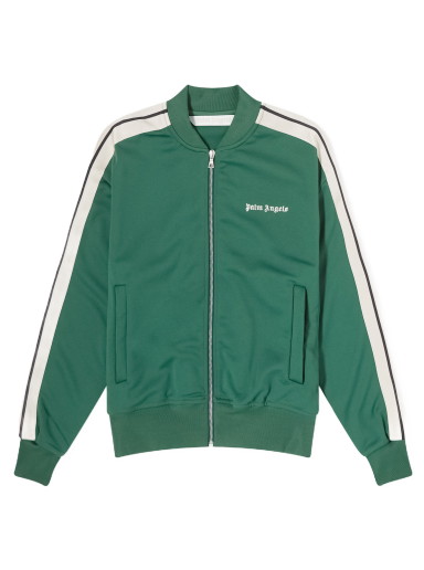Sweatshirt Palm Angels Bomber Collar Track Jacket Zöld | PWBD050F23FAB0015703