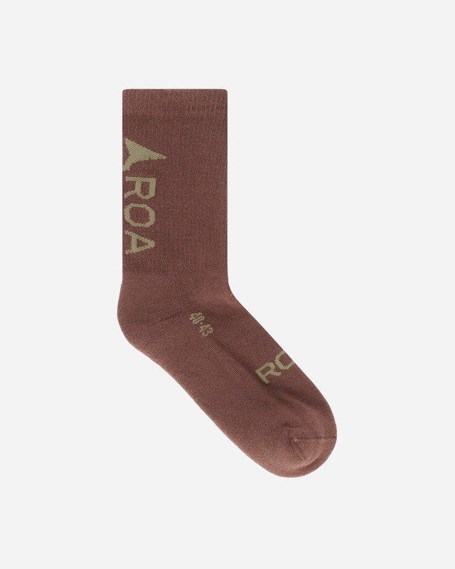 Zoknik és harisnyanadrágok ROA Logo Socks Brown Barna | RBMW079YA04 BRW0001