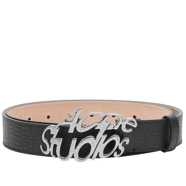 Övek Acne Studios Logo Belt Fekete | C80200-900