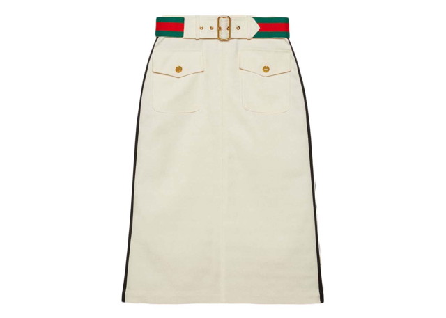 Szoknya Gucci adidas x Jacquard Skirt White/Beige Bézs | 702988 ZAI22 9133