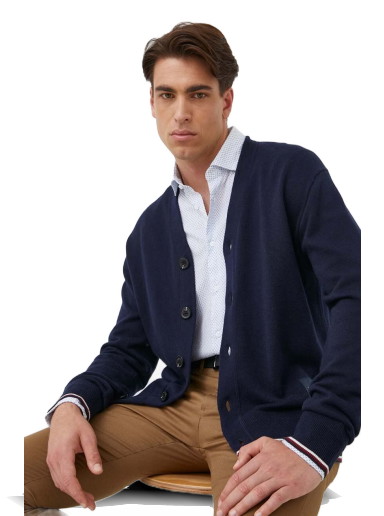 Pulóver Tommy Hilfiger Cardigan Sötétkék | MW0MW32038