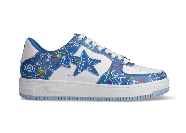 Sneakerek és cipők BAPE Medicom Toy x Bape Sta "Bearbrick Camo Blue" Kék | 1H73191913-BLU/1H73-291-911