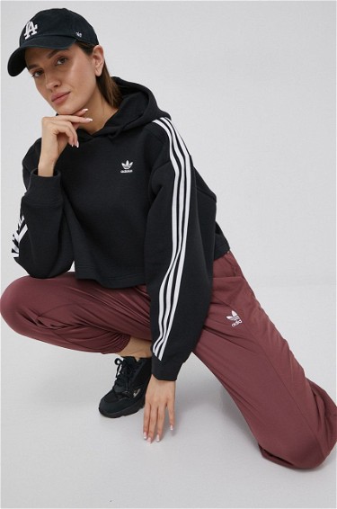Sweatshirt adidas Originals Adicolor Classics Cropped Hoodie W Fekete | HC2016, 3
