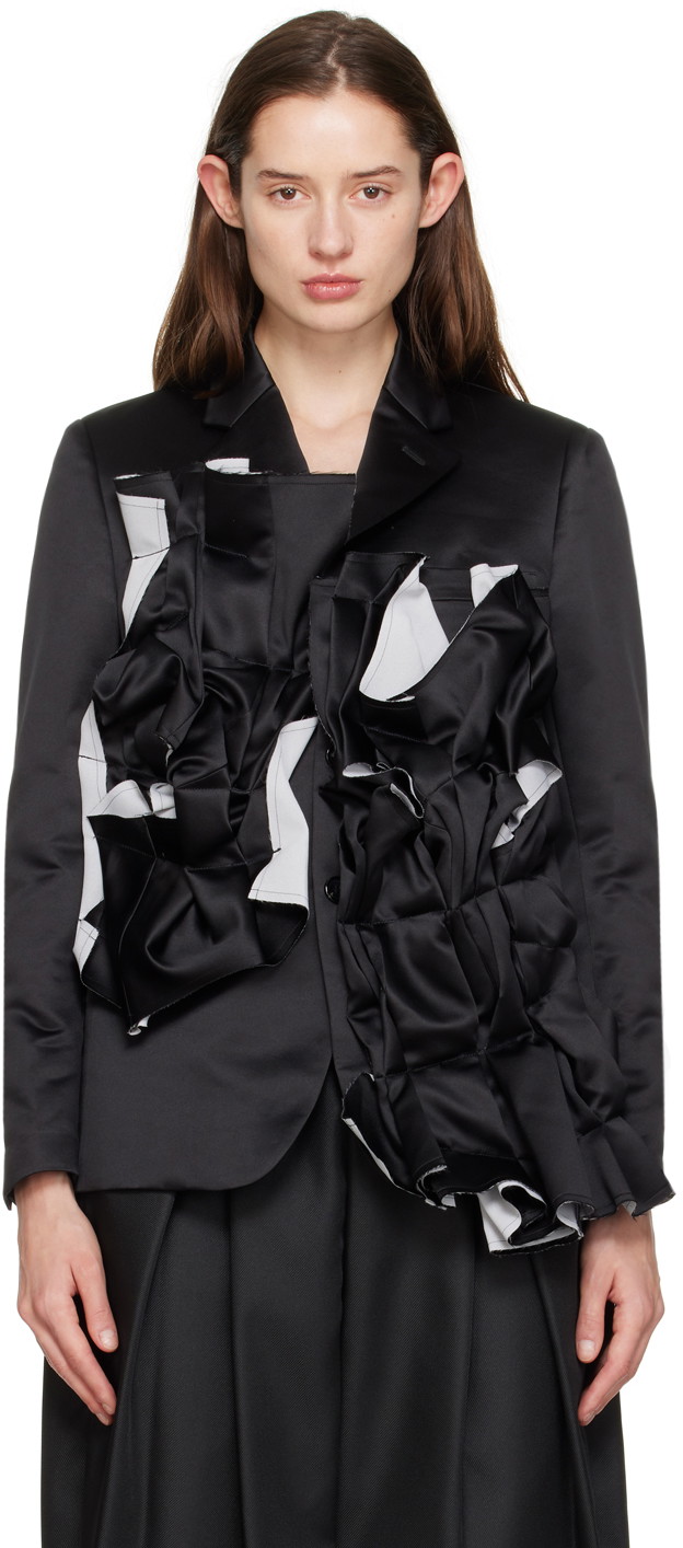 Kabátok Comme des Garçons Ruffle Blazer Fekete | GL-J017-051