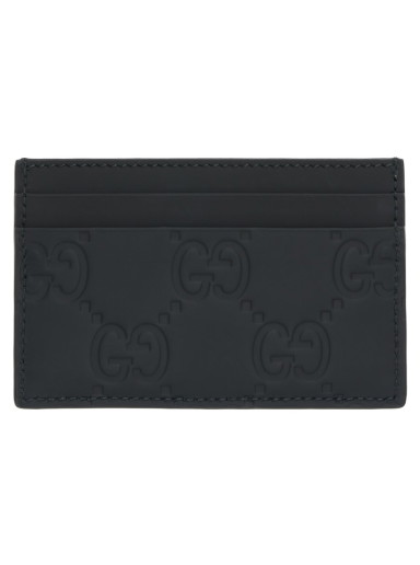 Pénztárca Gucci Monogram Card Holder Fekete | 771315 AAC0L