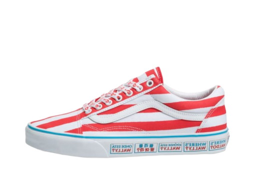 Sneakerek és cipők Vans Old Skool Wheres Waldo International Stripes 
Piros | VN0A3WKT3UV