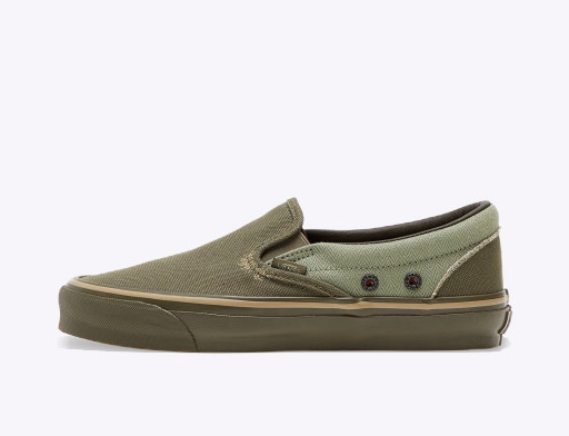 Sneakerek és cipők Vans Nigel Cabourn x Classic Slip-On USCM Army Mix OG Zöld | VN0A45JK9TA1