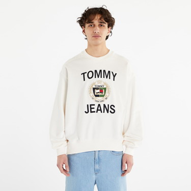 Sweatshirt Tommy Hilfiger Boxy Luxe Crewneck Fehér | DM0DM16376 YBH, 3