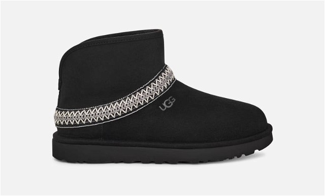 Sneakerek és cipők UGG Classic Mini Crescent Boot Fekete | 1158262-BLK