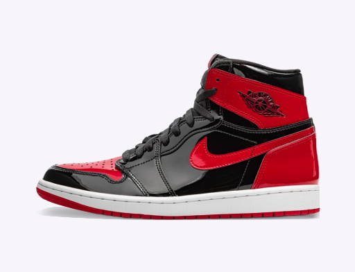 Sneakerek és cipők Jordan Air Jordan 1 Retro High ''Patent Bred'' OG GS 
Piros | 575441-063