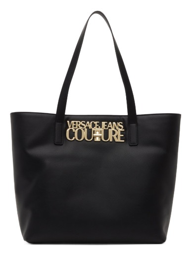 Vászontáskák Versace Jeans Couture Logo Lock Tote Bag Fekete | E75VA4BL8_EZS467