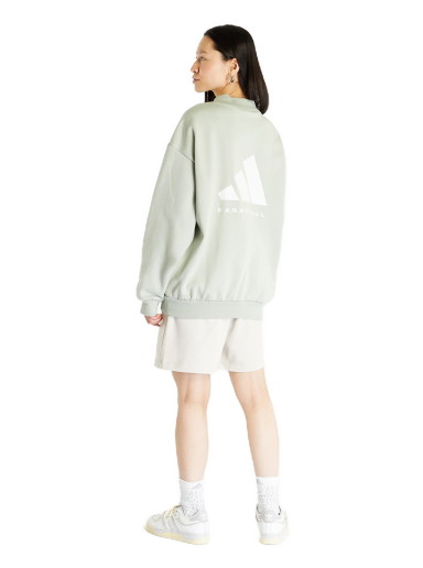 Sweatshirt adidas Originals Basketball Crew Sweatshirt UNISEX "Halo Green" Zöld | IA3434