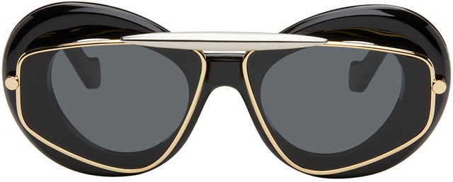 Napszemüveg Loewe Wing Double Frame Sunglasses Fekete | LW40120I@5901A