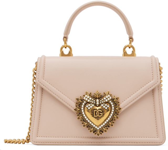 Kézitáskák Dolce & Gabbana Pink Small Devotion Bag Rózsaszín | BB6711 AV893