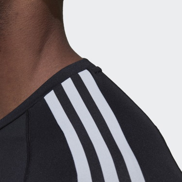 Póló adidas Performance Techfit 3-Stripes Training Long Sleeve Fekete | HD3532, 3