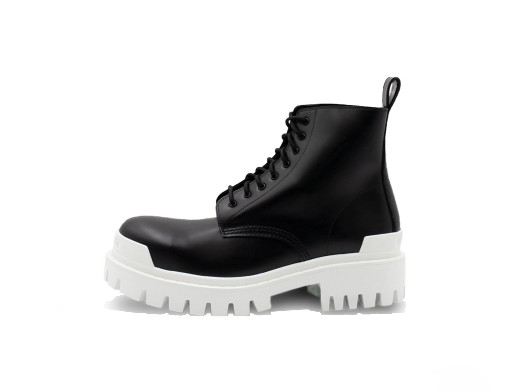 Sneakerek és cipők Balenciaga Strike Lace-Up Boot "Black White" Fekete | 589338WA9671090