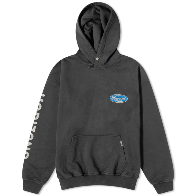 Sweatshirt Represent Clo Parts Hoodie in Aged Fekete | MLM403-444