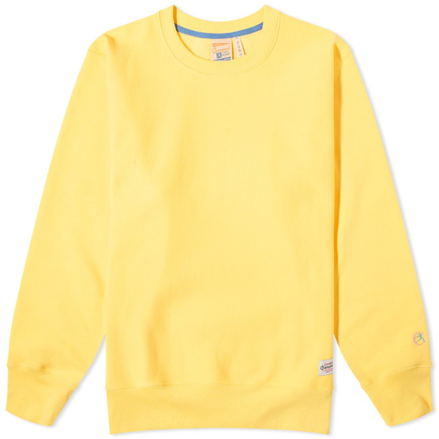 Sweatshirt Champion Made in USA Reverse Weave Crew Sweat Sárga | S7448-XATEO