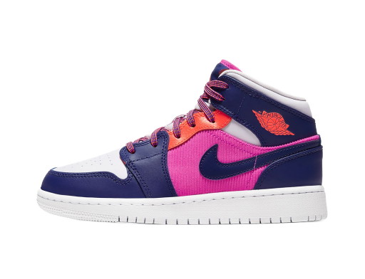 Sneakerek és cipők Jordan Air Jordan 1 Mid Fire Pink Barely Grape (GS) Orgona | 555112-602