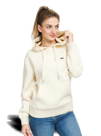 Sweatshirt Lacoste Loose Fit Cotton Blend Hoodie Bézs | SF7099