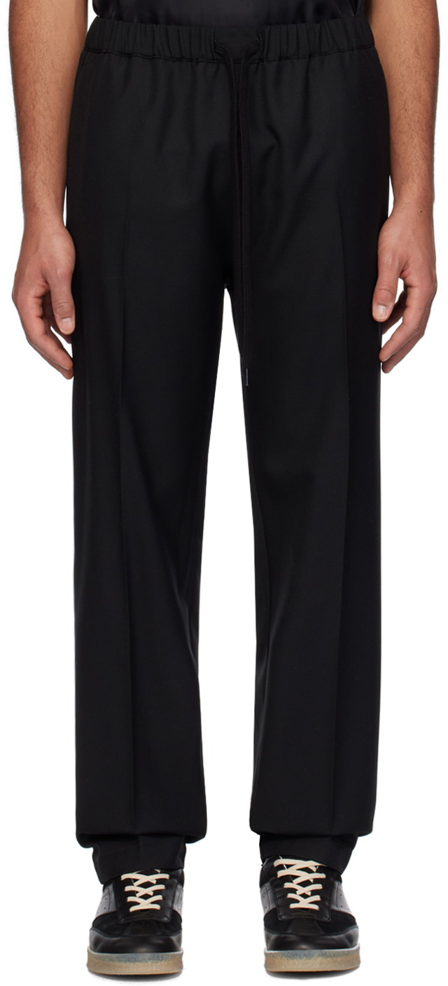 Nadrág Maison Margiela MM6 Tapered Trousers Fekete | SH0KA0007 S78357