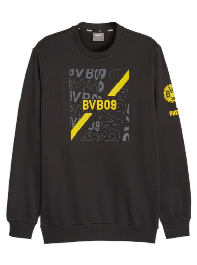 Sweatshirt Puma Borussia Dortmund FtblCore Sweatshirt Fekete | 771859_02