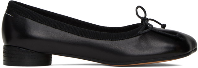 Ruházat Maison Margiela MM6 Black Anatomic Classic Ballerina Flats Fekete | S59WZ0096 P3628