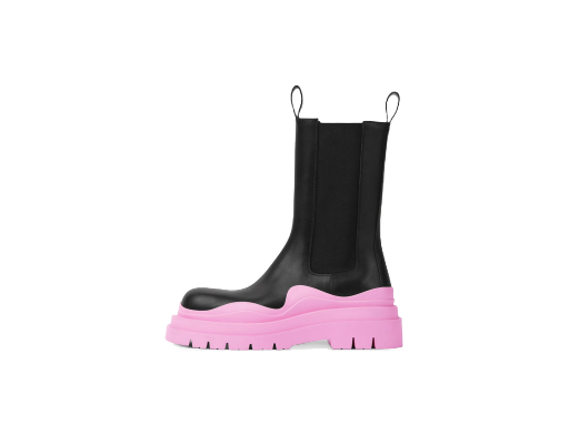 Sneakerek és cipők Bottega Veneta Tire Chelsea Boot "Black Gloss" W Rózsaszín | 630297 VBS50 1336