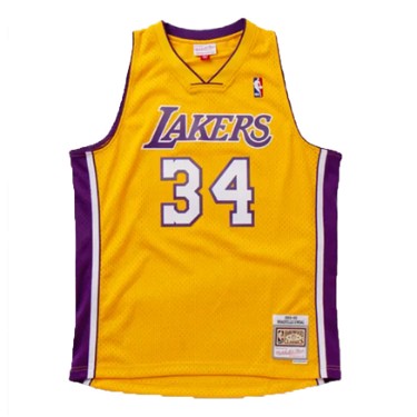 Sportmezek Mitchell & Ness Los Angeles Lakers Shaquille O'neal Swingman Jersey undefined | SMJYGS18179-LALLTGD99SON, 0