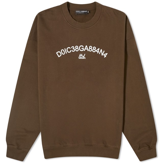 Sweatshirt Dolce & Gabbana Number Logo Crew Sweatshirt Barna | G9AQVTHU7PP-M3977