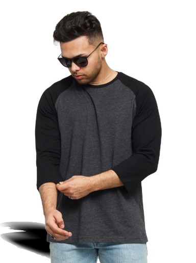 Contrast 3/4 Sleeve Raglan