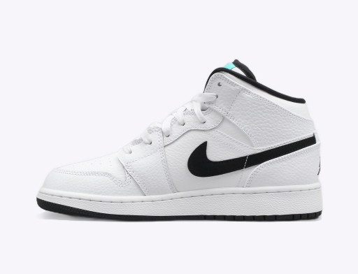 Korlátozott példányszámban Jordan Air Jordan 1 Retro Mid ''Hyper Jade'' GS Fehér | 554725-122