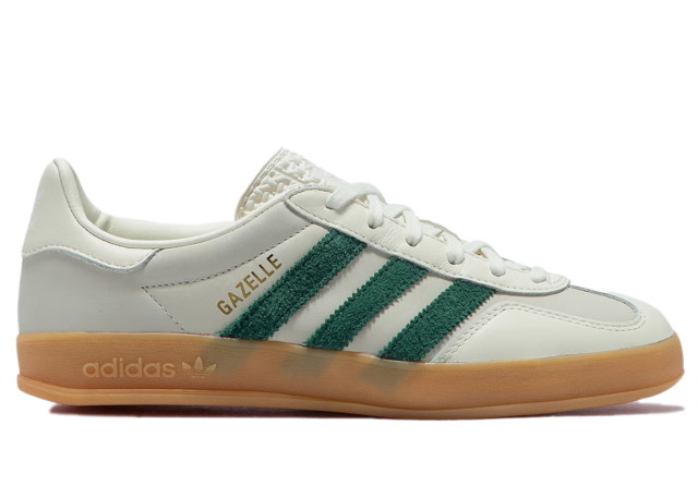 Sneakerek és cipők adidas Originals Gazelle Indoor Emmi Off White Dark Green Fehér | ID2567