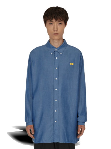 Ing Acne Studios Button-Up Longsleeve Shirt Sötétkék | BB0457- AAT